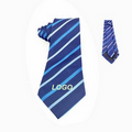 Blue/White Striped Business Style Necktie